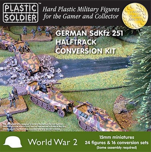 Plastic Soldier - WW2V15013 - German Sdkfz 251 Halftrack Conversion Kit - 15mm