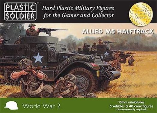 Plastic Soldier - WW2V15020 - WW2 Allied M5 Halftrack - 15mm