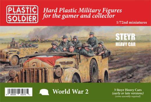 German Steyr Heavy Car. 3 models - 1:72 - Plastic Soldier - WW2V20031