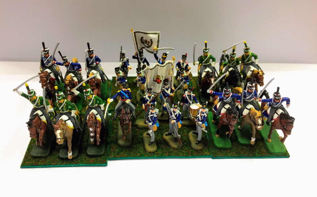 Dutch Belgian Light Dragoons x 50 - 1:72 PAINTED - Hat - 8032 - CP@
