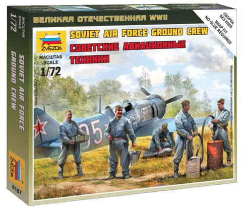 Soviet Air force ground crew - 1:72 - Zvezda - 6187 - @