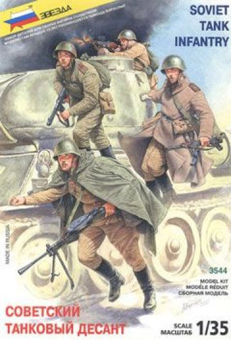 Zvezda - 3544 - Soviet tank infantry - 1:35
