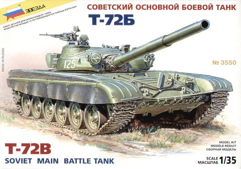 Zvezda - 3550 - Soviet T-72B MBT - 1:35