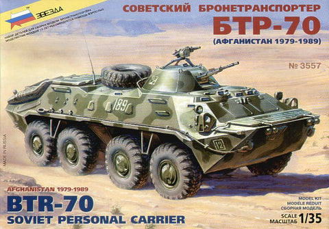 Zvezda - 3557 - Soviet BTR-70 Afghanistan 1979-89 - 1:35