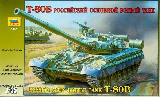Zvezda - 3590 - Soviet T-80b MBT - 1:35