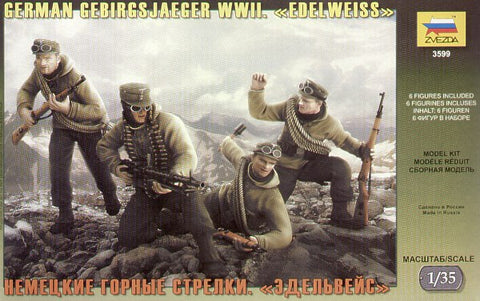 Zvezda 35099 - German Gebirgsjager (WWII) - 1:35