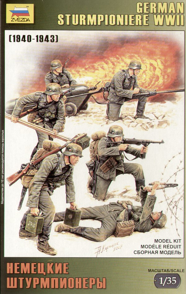 Zvezda - 3613 - Sturmpioniere 1940-1943 (WWII) - 1:35
