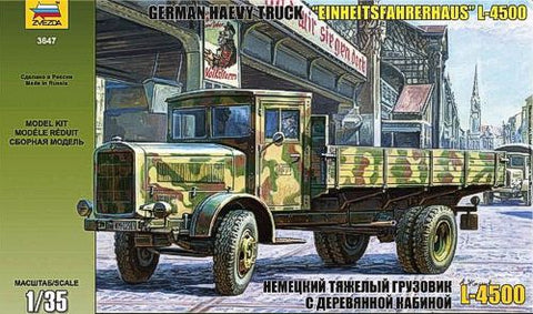 German Haevy Track "Einheitsafahrerhaus" L-4500S - 1:35 - Zvezda - 3647