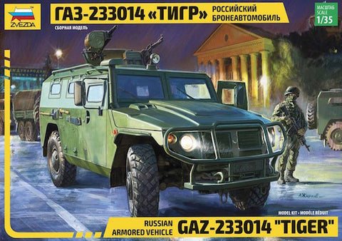 ZVEZDA - ZVE3668 - GAZ-233014 Tiger Soviet armoured Vehicle 4x4 - 1:35