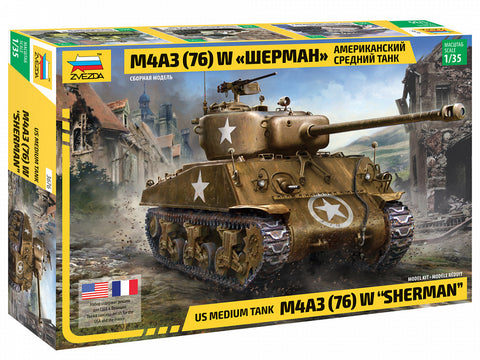Zvezda - 3676 - M4A3 (76mm) Sherman - 1:35