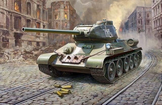 Zvezda - 3687 - Soviet T-34/85 NEW TOOL in 2018 - 1:35