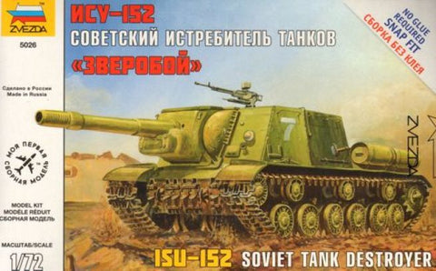 Self Propelled Gun Soviet ISU-152 - 1:72 - Zvezda - 5026 - @
