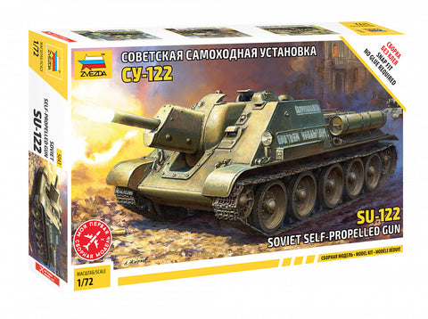 Zvezda - 5043 - Soviet SU-122 Tank Destroyer - 1:72