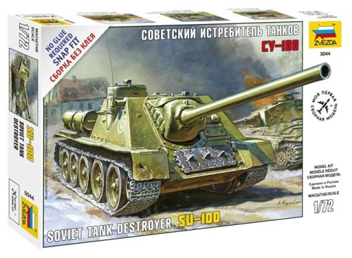 Zvezda - 5044 - Soviet Self propelled Gun S-100 - 1:72