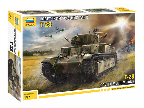 Zvezda - 5064 - Soviet T-28 Soviet Tank - 1:72