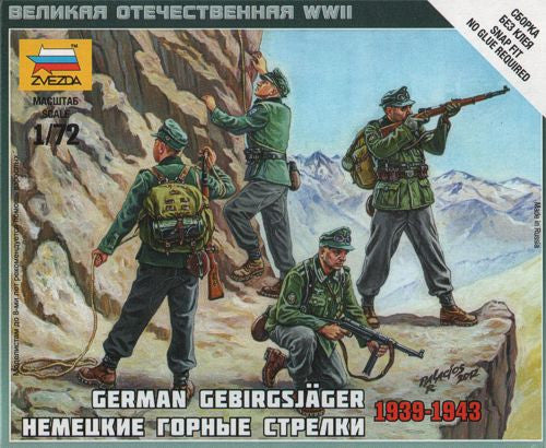 Zvezda - 6154 - German gebirgsjager 1939-1943 - 1:72