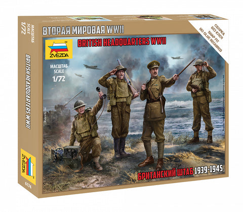 Zvezda - 6174 - WWII British HQ Staff - 1:72