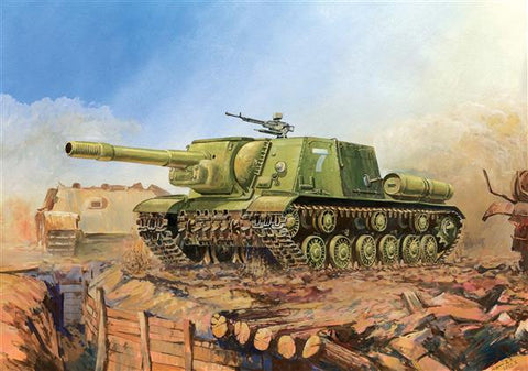 Soviet assault gun ISU-152  - 1:100 - Zvezda - 6207