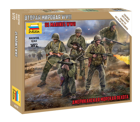 Zvezda - 6279 - US Marines WWII x 5 figures - 1:72