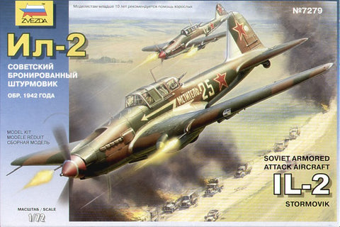 Zvezda - 7279 - Ilyushin Il-2M3 (1942) - 1:72
