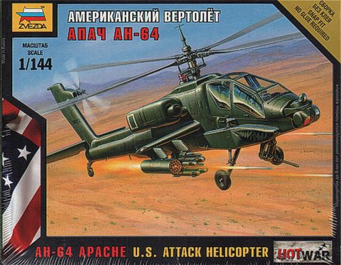 Zvezda - 7408 - Hughes AH-64A Apache Helicopter - 1:144
