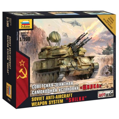 Soviet anti-aircraft weapon system Shilka - 1:100 - Zvezda - 7419 - @