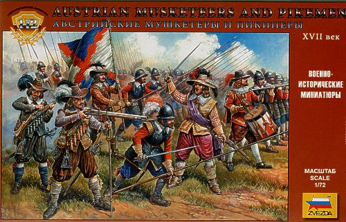 Zvezda - 8061 - Austrian Musketeers and Pikemen - 1/72