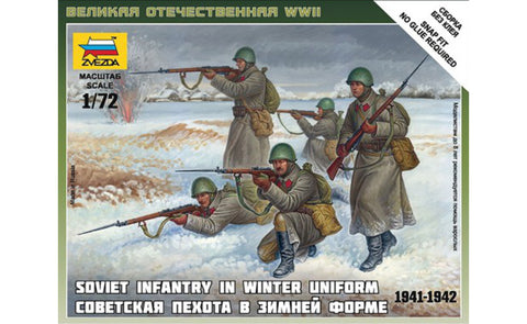 Zvezda - 6197 - Soviet infantry in winter uniform - 1:72