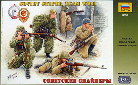 Zvezda - 6193 - Soviet sniper team - 1:72