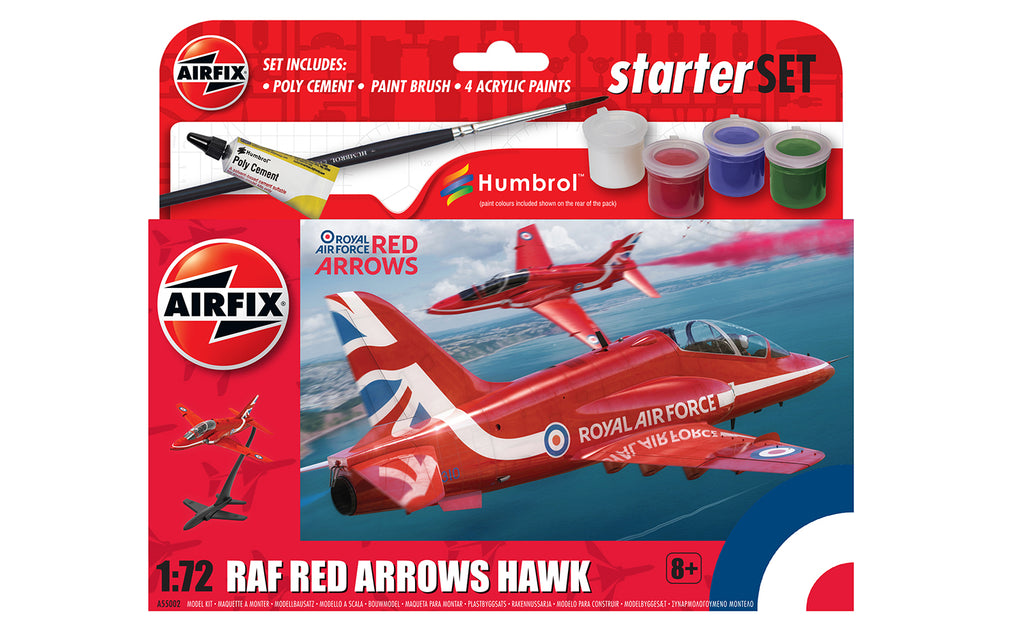 Airfix - 55002 - Small Starter Set NEW Red Arrows Hawk - 1:72