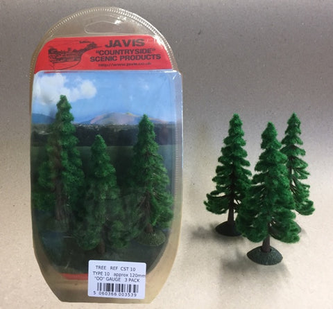 Javis - CST10 - COUNTRYSIDE TREES - 3 x 120mm OO GAUGE