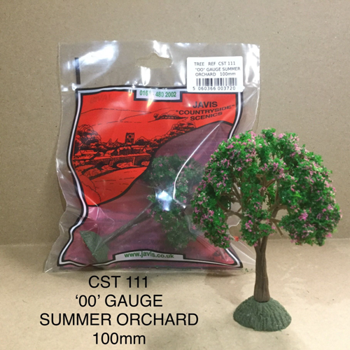 JAVIS - CST111 - TREES -  100 mm OO SUMMER ORCHARD pkd 3 per box