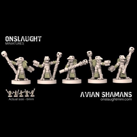 Onslaught Miniatures - Avian Shamans - 6mm