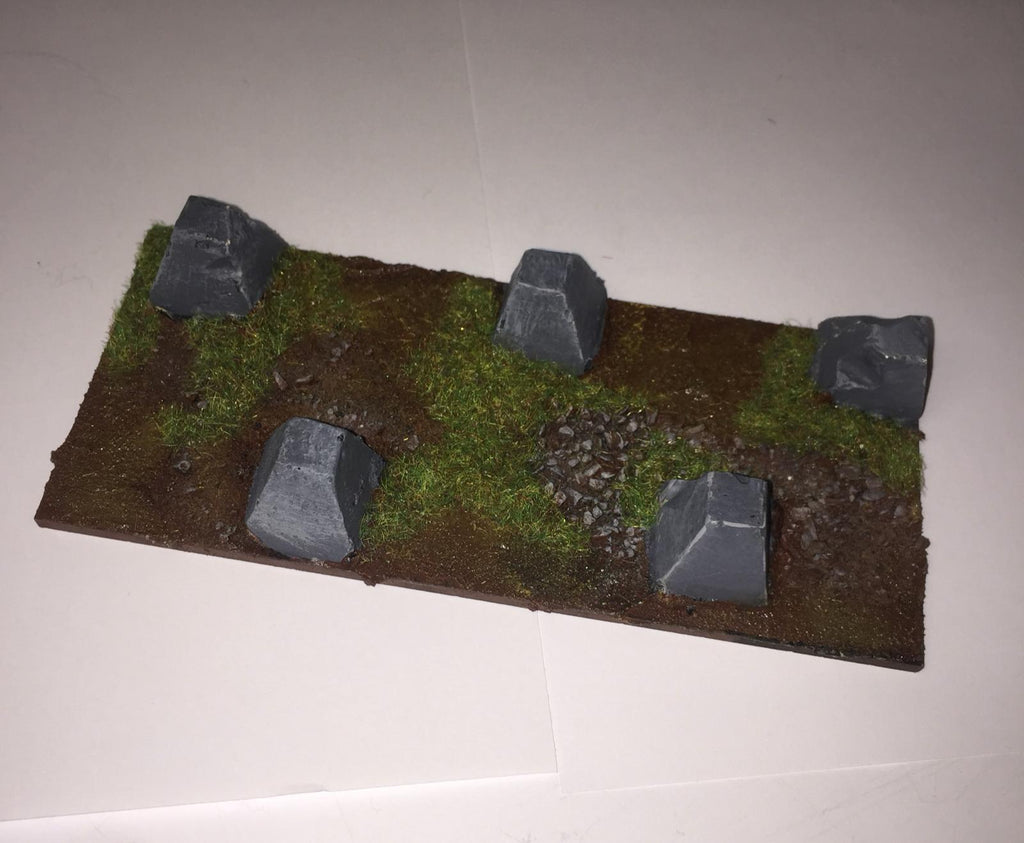 Dragon's teeth - WWII - 15mm - PAINTED