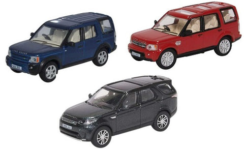 Oxford Diecast - 76SET71 - 3 Piece Land Rover Discovery Set 3/4/5