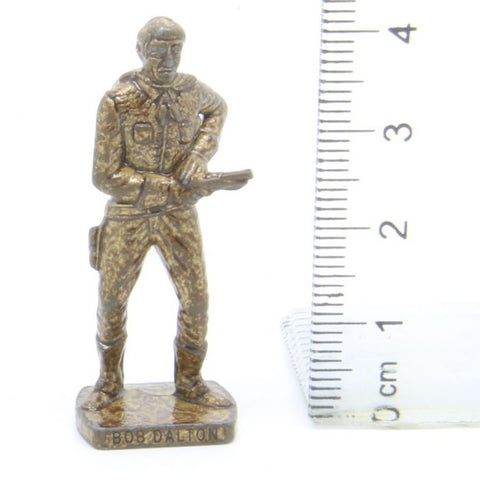 Kinder - Metal Figures Famous Westmanner I - 03 Bob Dalton - Brass Dark - 40mm