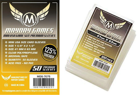 Mayday Games - Mini usa game size sleeves (41mmx63mm)