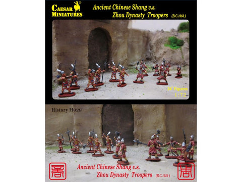 Ancient Chinese Shang v.s. Zhou Dynasty - 1:72 - Caesar Miniatures - H029 - @