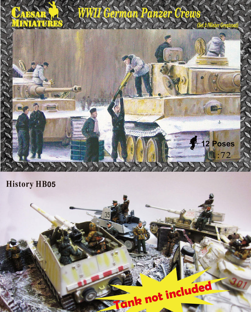 WWII German Panzer crews - 1:72 - Caesar Miniatures - HB05