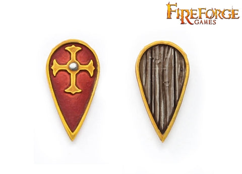 Fireforge - DVSH15 - Crucifix Shields (12pcs.) - 28mm
