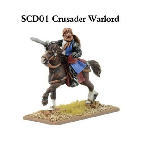 Gripping Beast - SAGA - SCD01a - Crusader mounted warlord - 28mm