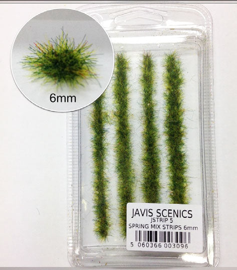 JAVIS - JSTRIP5 - Static Grass Strips - Spring 6mm