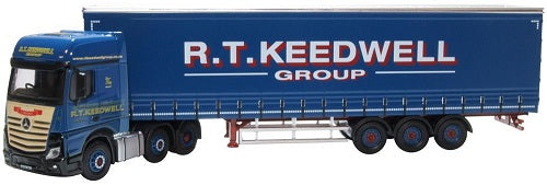 Oxford Diecast - 76MB011 - Mercedes Actros GSC Curtainside R T Keedwell