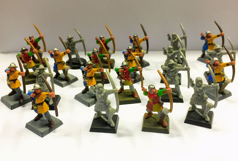 Bretonnian Archer x22 - 28mm - Warhammer Fantasy - @