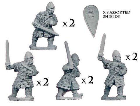 Dark Ages > Normans  DAN010 - Dismounted Norman Knights with Swords
