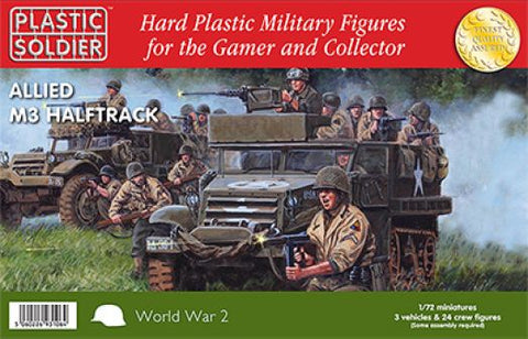 ALLIED M3 HALFTRACK - Plastic Soldier - WW2V20012 - 1:72 - @