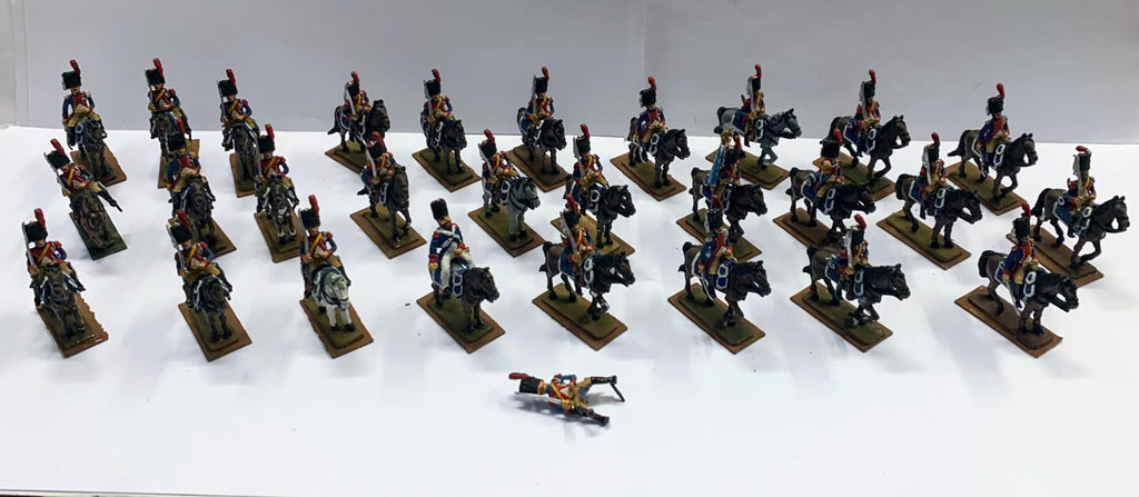 French Grenadiers on horse x28 - Napoleonic Wars - 28mm - PAINTED - @