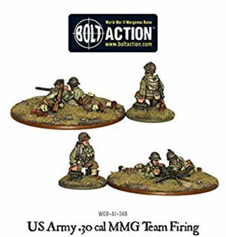 US Army 30 Cal MMG Team - 28mm - Bolt Action - WGB-AI-34