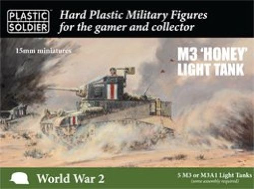 M3 'Honey' Light Tank - 15mm - Plastic soldier - WW2V15033 - @