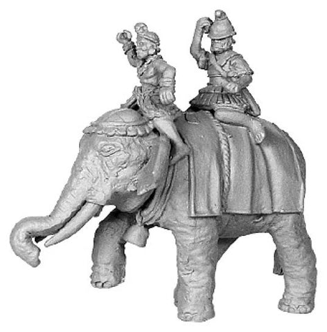 Xyston - Hellenistic Elephant with 2 Crew Pike Astride Left - ANC20132